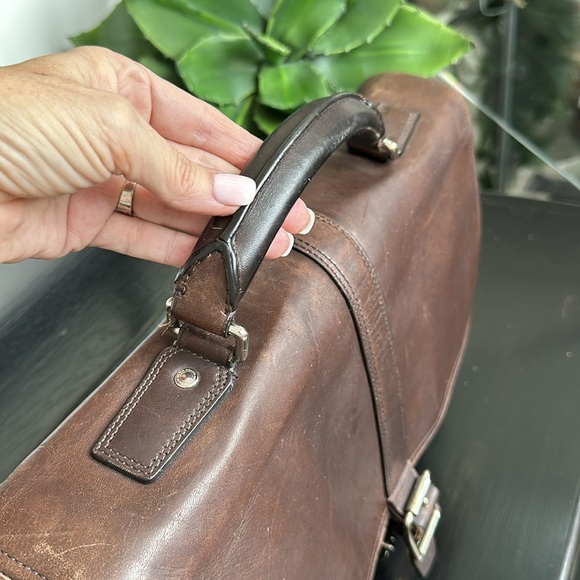 Coach vintage genuine leather briefcase # 70304 Transatlantic Flap Business - Picture 4 of 15